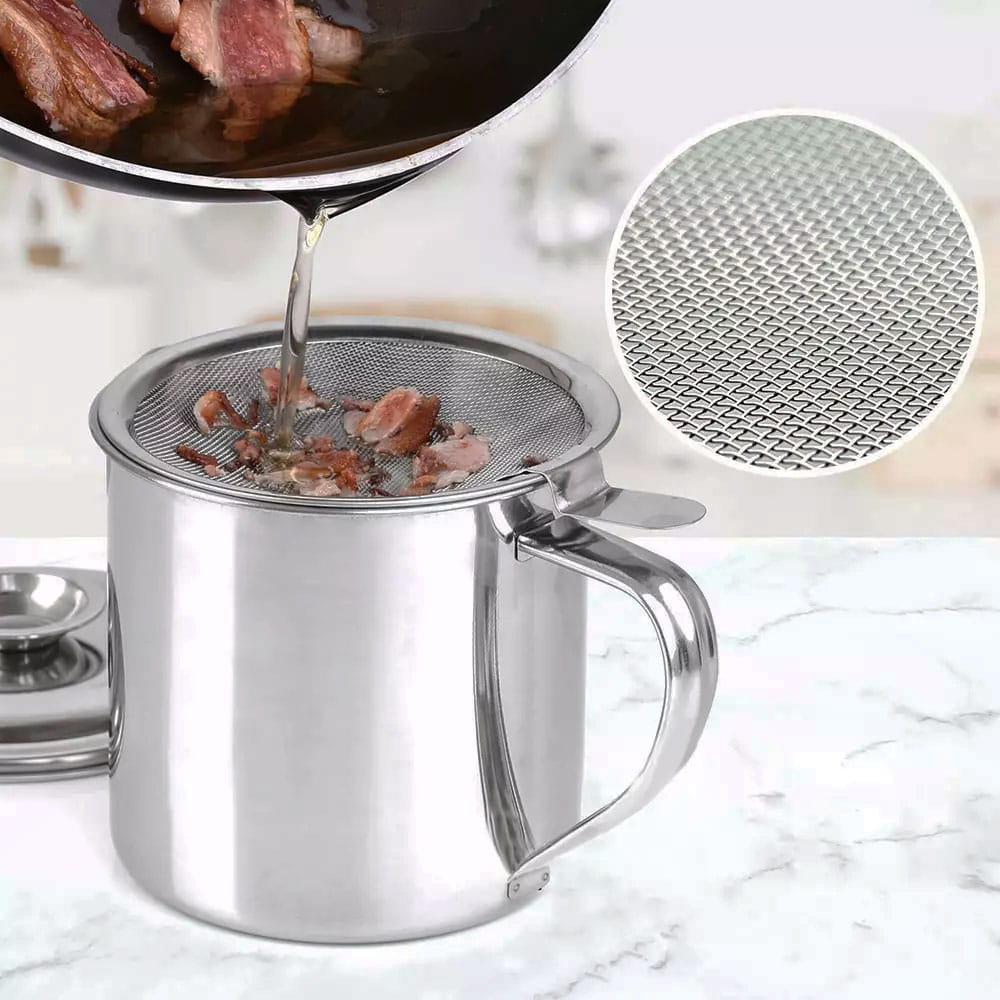 Nádoba hrnec na olej 1,2 l s filtračním sítkem KINGHOFF KH-1726