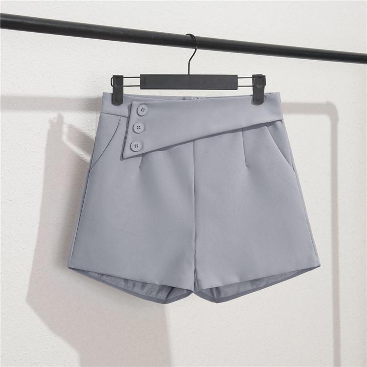 

Spring and Autumn Suit Shorts Women s Black Summer Thin New Year s Loose High Waist A-Word Casual Wide Leg Pants S