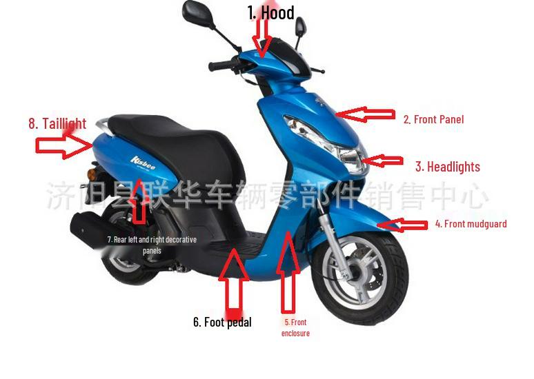 Kisbee 50 Ignition Lock, Handlebar Lock Assembly for Peugeot Little Bee Motorcycle