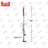 Junshi Red & White Hoisting Signal Flag with 4.5m Pole & Base
