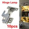 10 Stück Universelle LED Unterbauleuchte Schrank-Innen-Scharnierlampe Schrank Garderobe Sensorlicht Haus