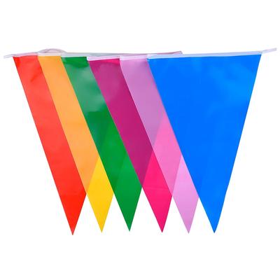 4M Party Decor Paper Rainbow Garland Windmill Multicolored Bunting Banner