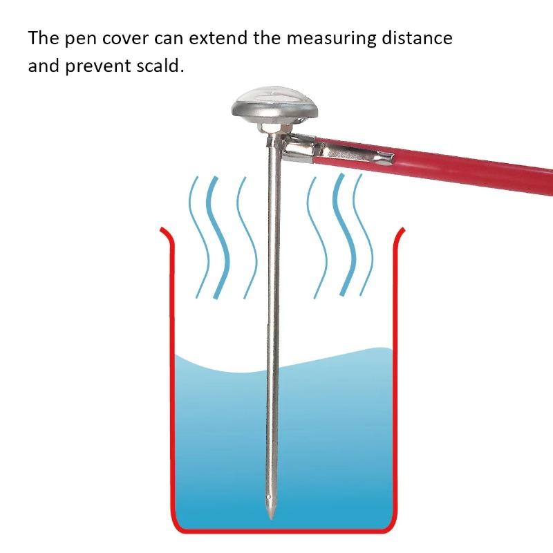 Dial for Coffee Maker, Milk Frothing Carafe, Professional Kitchen Temperature Measuring Tool, 73Therye, 0 To 120 ℃