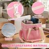 4 Cup Insulated Bag 600D Oxford Cloth Beverage Tote Bag with Front Pocket & Detachable Shoulder Strap Water Bottle Mug Tote Bag