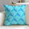 Cracked Ice Pattern Cushion Cover Soft  EasyWash Pillow Case  Versatile for Couch Bed Travel and Office