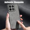 Mi14t 14tpro  Sheepskin Leather Case For Xiaomi Mi 14t Pro 5g Business Retro Protect Back Cover On 14 T Xiaomi14t Shell