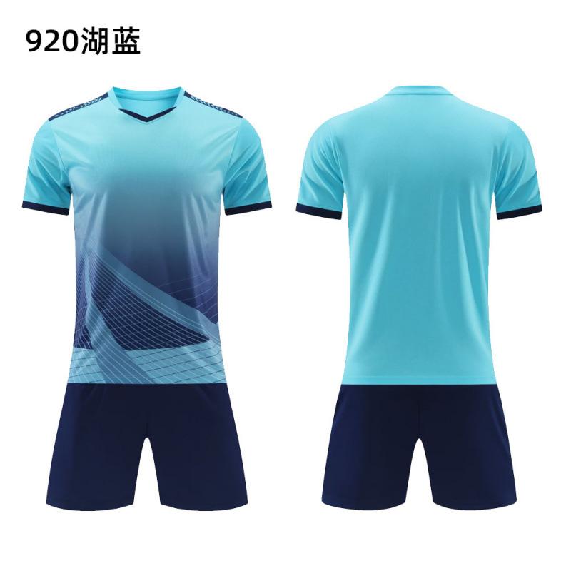 Football Jersey Sports Suit Printed Table Tennis Jersey Men'S Adult Game Training Jersey Children'S Short-Sleeved Jersey Set