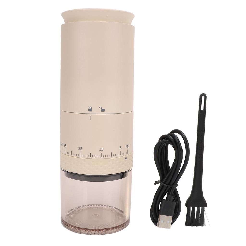 Molinillo de café One Touch, capacidad de 110 ml, cámara extraíble, 38 velocidades, recargable por USB, molinillo de café
