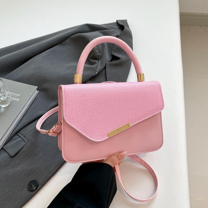 New women's bag 2025 trendy locomotive style leather strip decorative underarm bag fashionable commuter women's shoulder bag