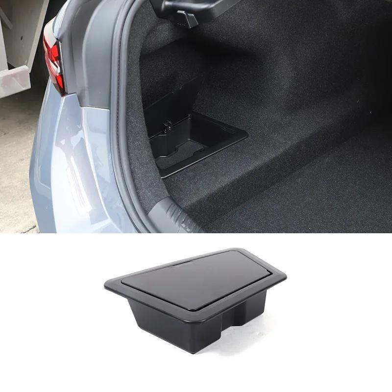ABS Black For BMW 5 Series G60 2025 2025 Car Rear trunk Side Storage Box Multi functional Storage Box Car Interior Accessories
