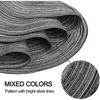1Sets Round Woven Place Mats Coasters Set Braided Place Mats Coaster Waterproof Plate Mats for Kitchen Wedding Dining Table