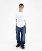 Keuligeon Effect Graphics Semi-Overfit Short Sleeve T-Shirt White