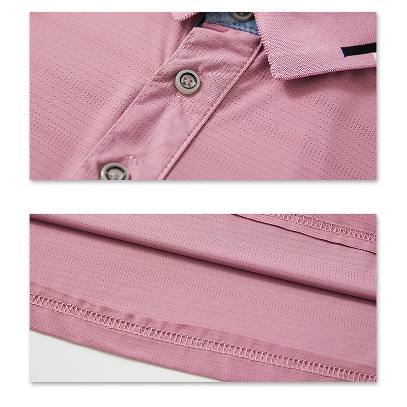 New Summer Men Polo Shirts Short Sleeve Plus Size Loose Breathable Elasticity Business Casual