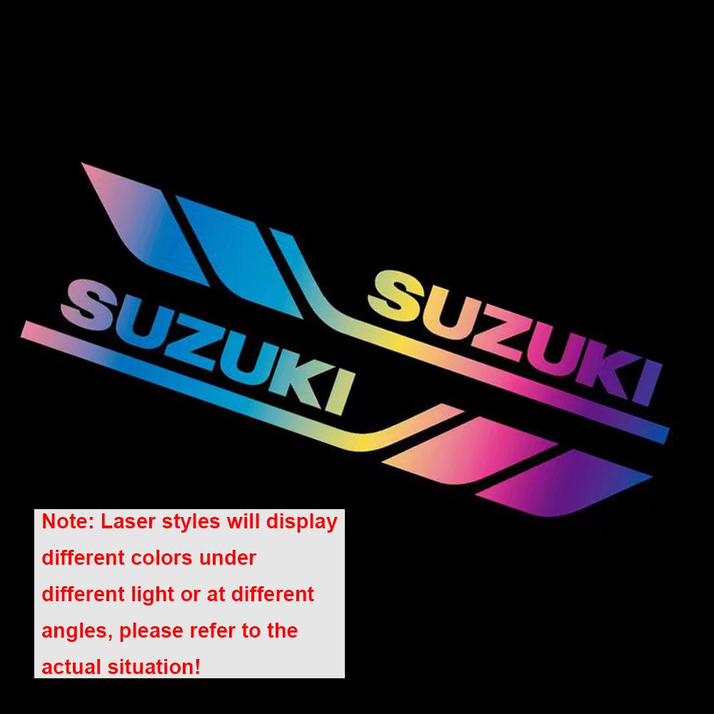 

Светоотражающие наклейки для модификации мотоцикла, для скутера Suzuki, переднего ветрового стекла, шлема, амортизатора, водонепроницаемые декоративные наклейки