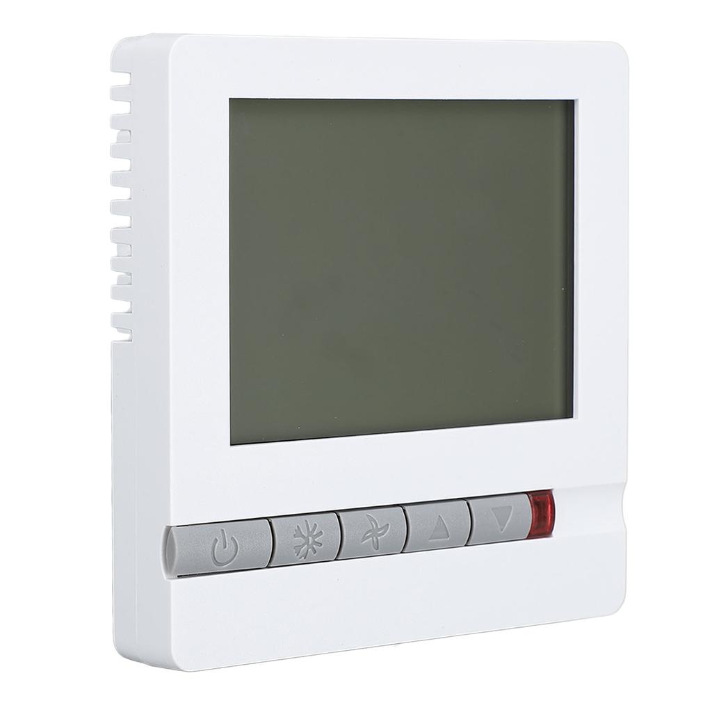 DC Brushless Fan Thermostat with LCD Screen Digital Smart Room Thermostat for Room Heating with Adju
