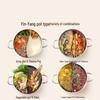 BSITN Stainless Steel Divided Hotpot with Strainer