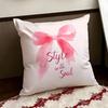 Korean TTrendy Bow Cushion Cover Reversible Soft Durable Pillow Cover Home  Car MultiScene Use for Daily Comfort