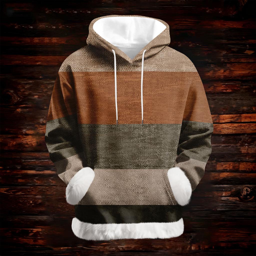 Women's Casual Fashion Print Long Sleeve Hooded Sweatshirt Top