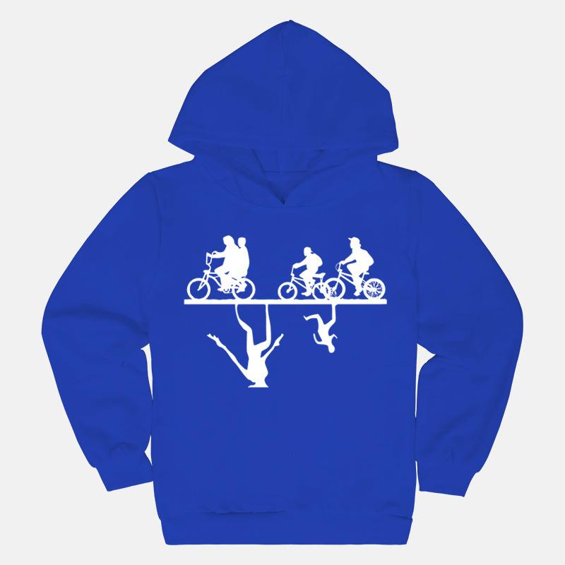 Stranger Thing Printed Children's Hooded Sweatshirt Spring and Autumn Top