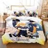 Cool Kuroo Tetsuro Kenma Kozume Cat Logo Nekoma Uniform Volleyball Court Duvet Cover + 2 Pillowcases Sports Anime Bed Linen