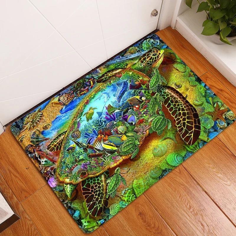 Underwater World Large Carpet Rug for Home Living Room Bedroom Sofa Doormat Decor Kids Play Area Rug Carpet Non-slip Floor Mat