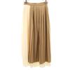 CLANE unused Maxi length Pleated skirt 1 Brown xIvory Women Used