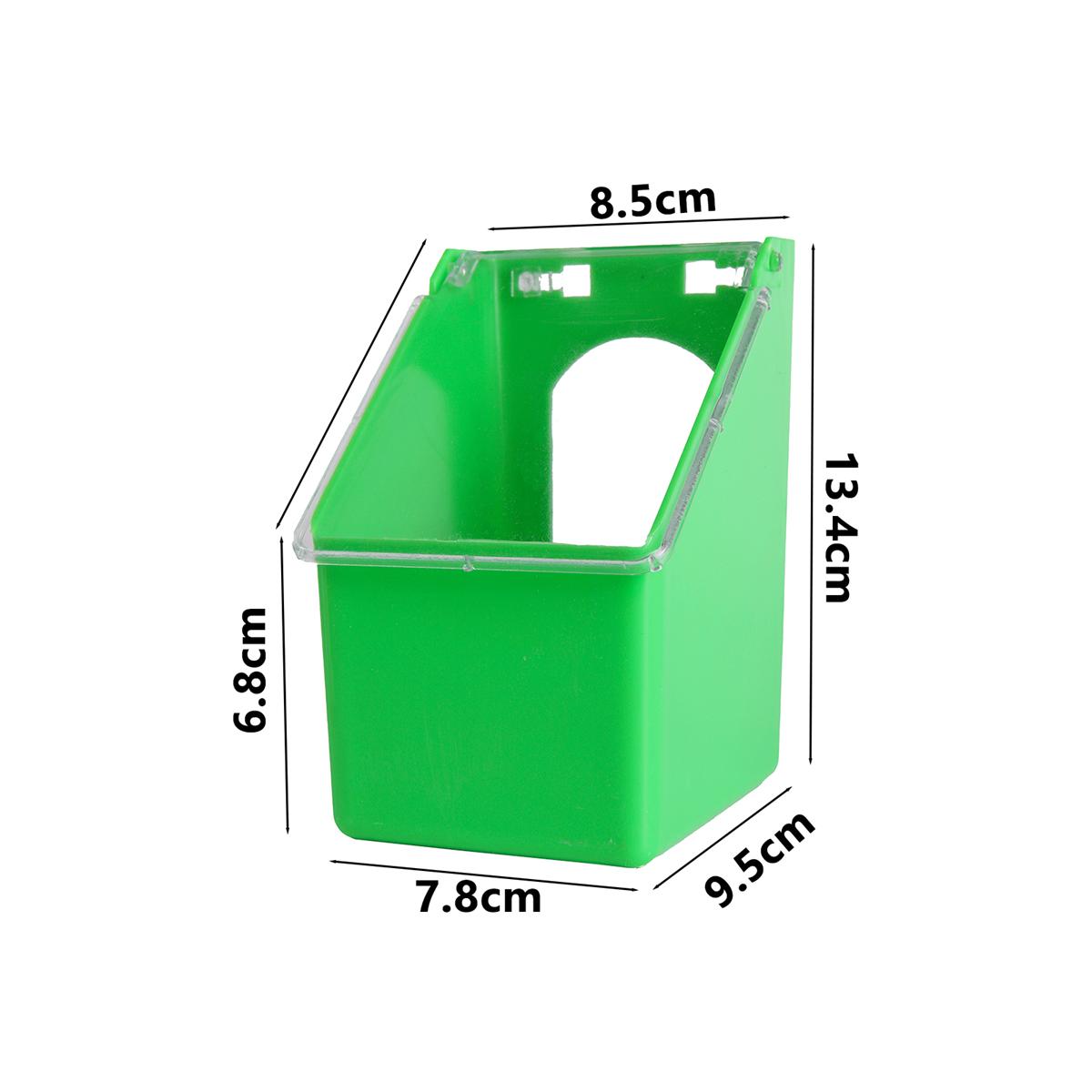 Pigeon Multi-Purpose Cage Hanging Food Box With Lid 1/2/4-Holes Anti-Spill Racing Pigeon Trough Feeder Pet Bird Supplies 1/2Pcs 1Pc