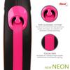 Flexi New Neon Einziehbare Leine, Bandtyp, Klein, 5 m, Pink [Offizielles japanisches Produkt]