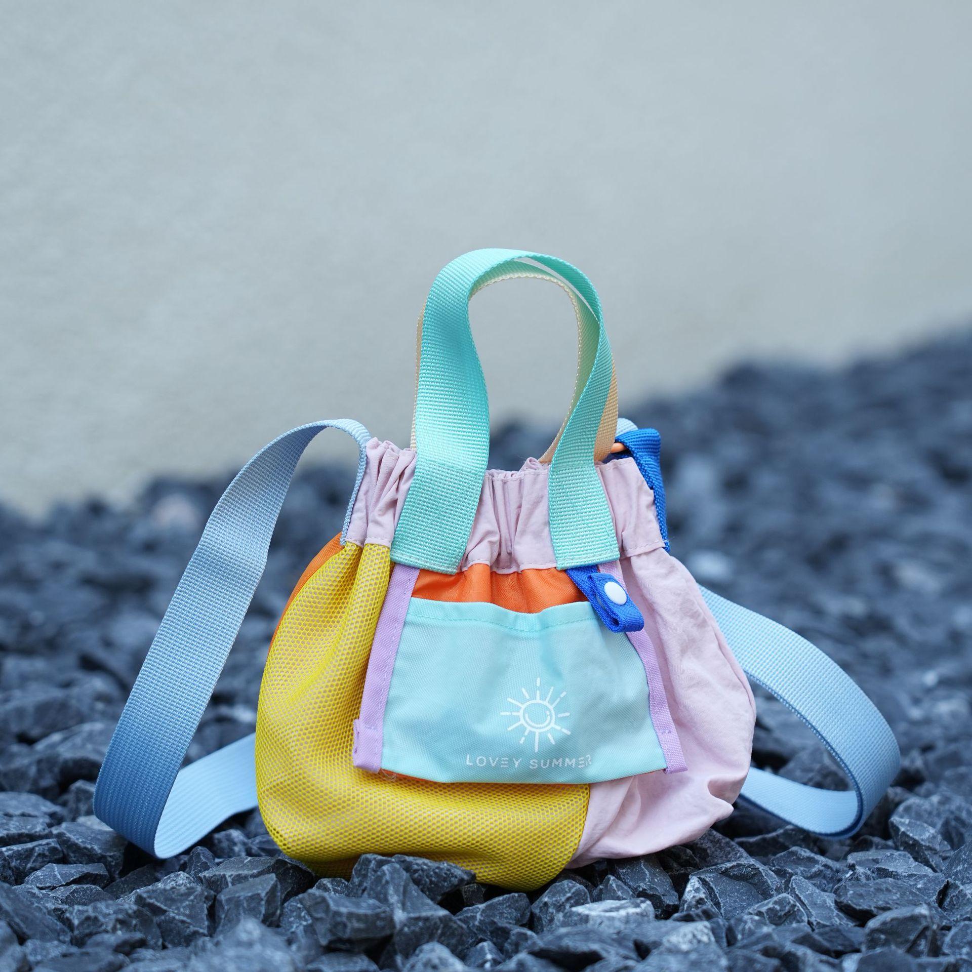 

Contrasting Color Mini Dumpling Bag Niche Design Sweet Fresh Mobile Phone Lipstick Female 16.5x13cm