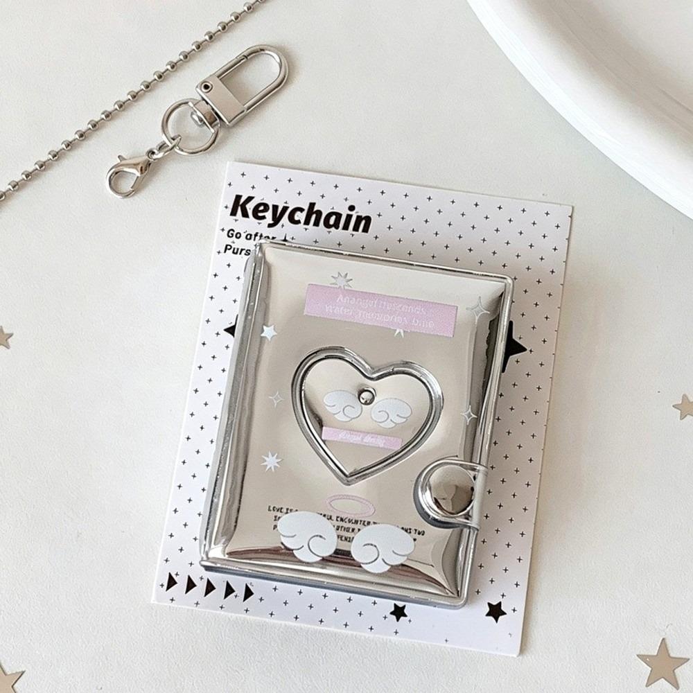 Clear Pocket Mini Photo Album Mini Size Album Keychain High Appearance Book Bag Pendant Daily Use