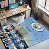 Manchester City FC Pattern Rug, Indoor/Outdoor Mat, for Picnic, Gameroom, Bedroom, Office, Living Room, Home Decor Carpet, Birthday Gift