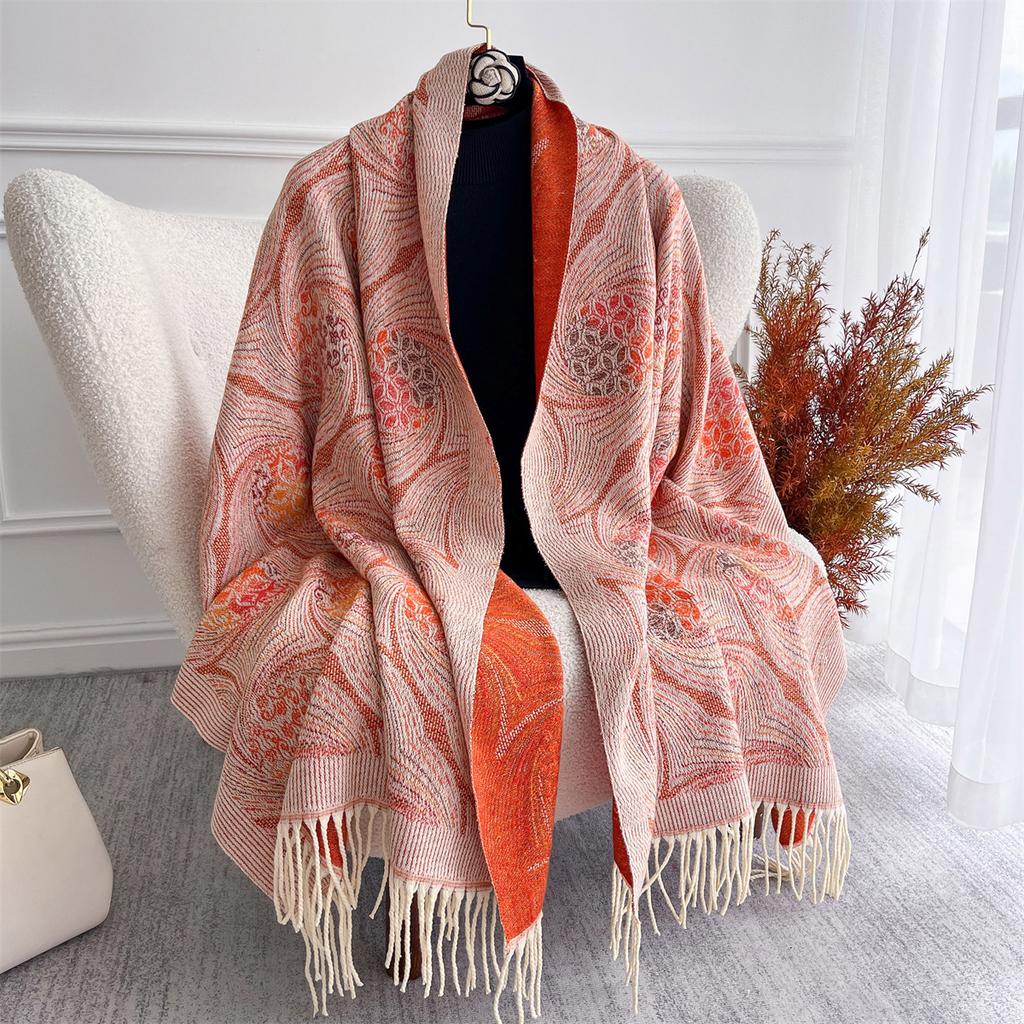 Autumn and Winter Travel Warm Cashmere Shawl Scarf Fashion Women Luxury Print Pashmina Blanket Wraps Female Poncho Bufanda