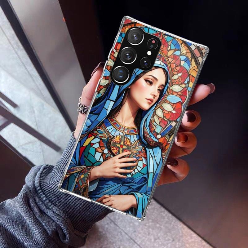Virgin De Guadalupe Virgen Mary Phone Case For Samsung Galaxy S26 S25 Edge S24 S23 Ultra S22 Plus S21 S20 FE Soft TPU Back Cover