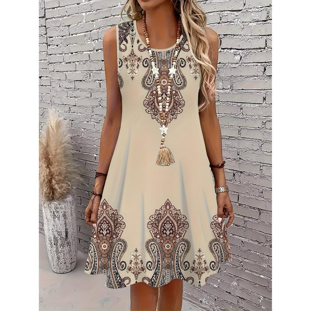 Summer Hawaii Scenery 3D Print Beach Dresses Women Loose Party Dress Sleeveless Sundress Casual Flower Tank Short Dresses 2025