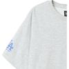 New Era Knit Short Sleeve Tee Acaclub Losdod Gray MLB Los Angeles Dodgers Back Logo Crew Neck T-Shirt Unisex Tops 14726606