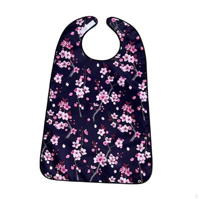 Adult Bib for Eating Clothing Protector Beautiful Protection Reusable Elderly Waterproof