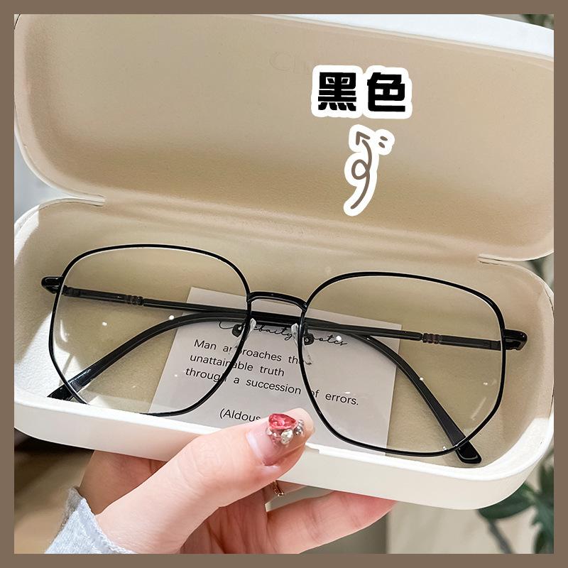 

Анти-синий световой радиационный обесцвечивание студенческие очки близорукость мужчины могут соответствовать степени анти-усталость женщины плоские легкие очки оправа волос No degree чёрный