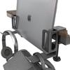 Multi-Functional No-Drill Vertical Laptop Cooling and Storage Rack for Desks