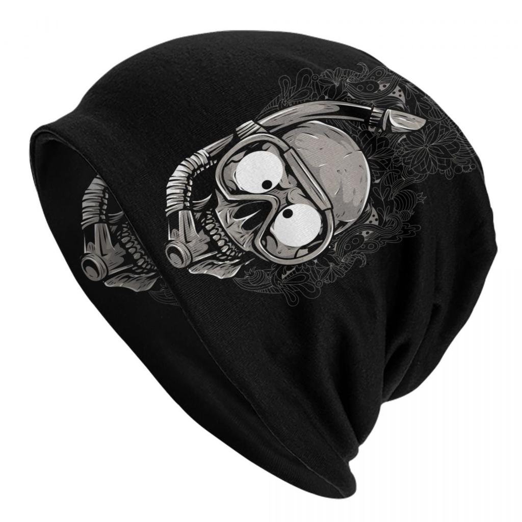 Custom Scuba Diving Skullies Beanies Caps Cool Winter Warm Unisex Women Knit Hat Adult Unisex Dive Diver Quote Bonnet Hats