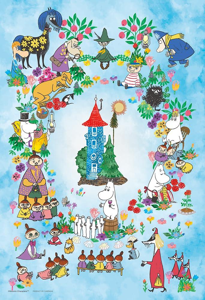 Yanoman in jigsaw puzzle Moomin MOOMIN Moomin Wreath Includes piece request service and jigsaw puzzle (Made Japan) 300-piece (26x38cm) 03-945