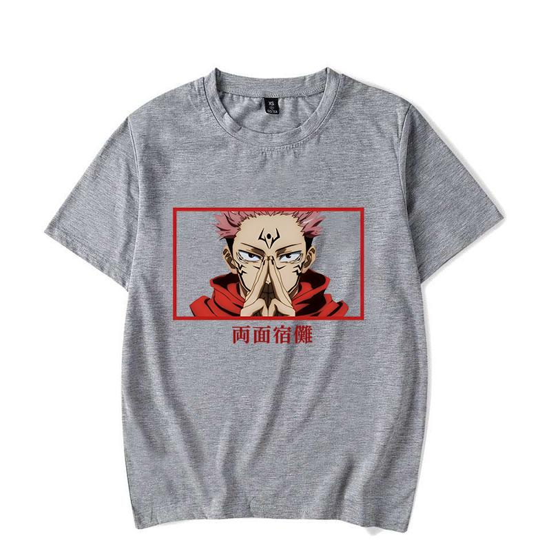 Hot Anime Ryomen Sukuna Print T-shirt Summer Casual Loose T Shirt Women Men Harajuku Shirts
