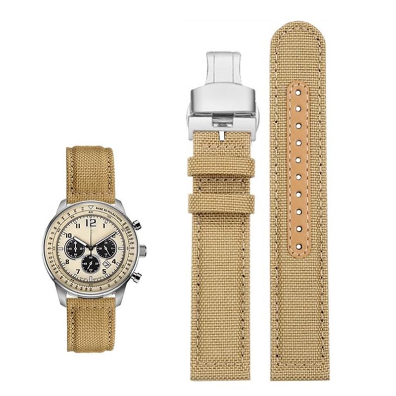 Per Cinturino Orologio in Tela di Nylon Serie Citizen FF Pilot CA4500/4503/4505 Cinturino IWC Mark 18 Cinturino Hamilton Kaki Field 20mm 21mm 22mm