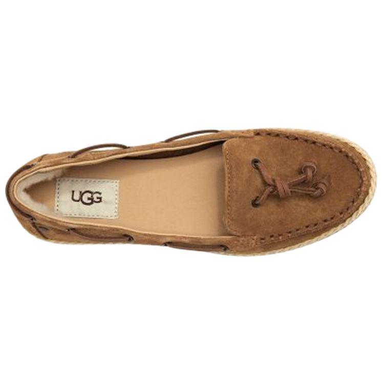 UGG Channtal Bequeme Lässige Flache Schuhe Damenschuhe Braun 1092231-CHE