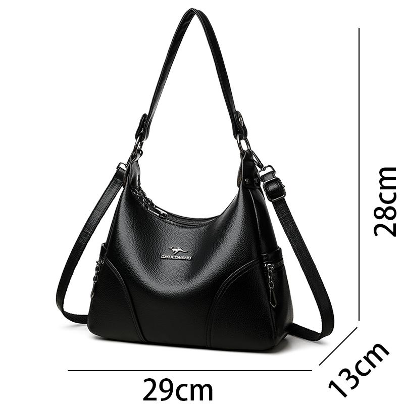 The New Style Bag Leather Luxury Handbags Women Bag Designer Solid Color Women Shoulder Messenger Bags for Women 2025 Sac A Main