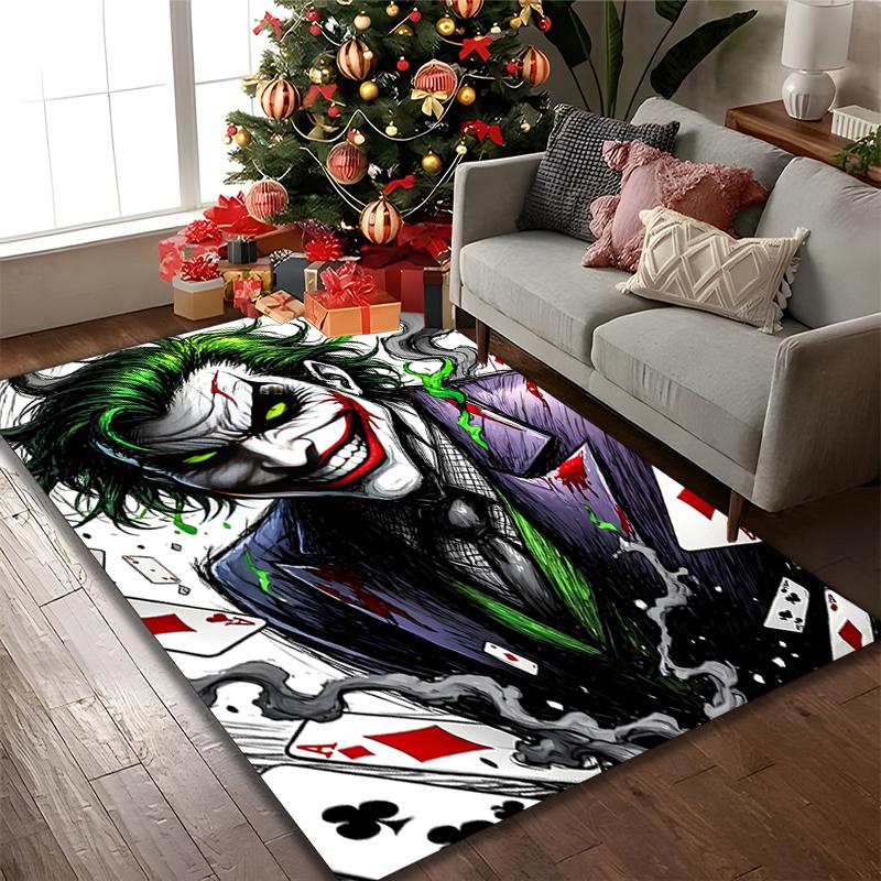 [1pc JOKER Office Chair Carpet] Digital Printed Area Rug for Home & Game Room Use, Soft Indoor Sofa Chair Mat