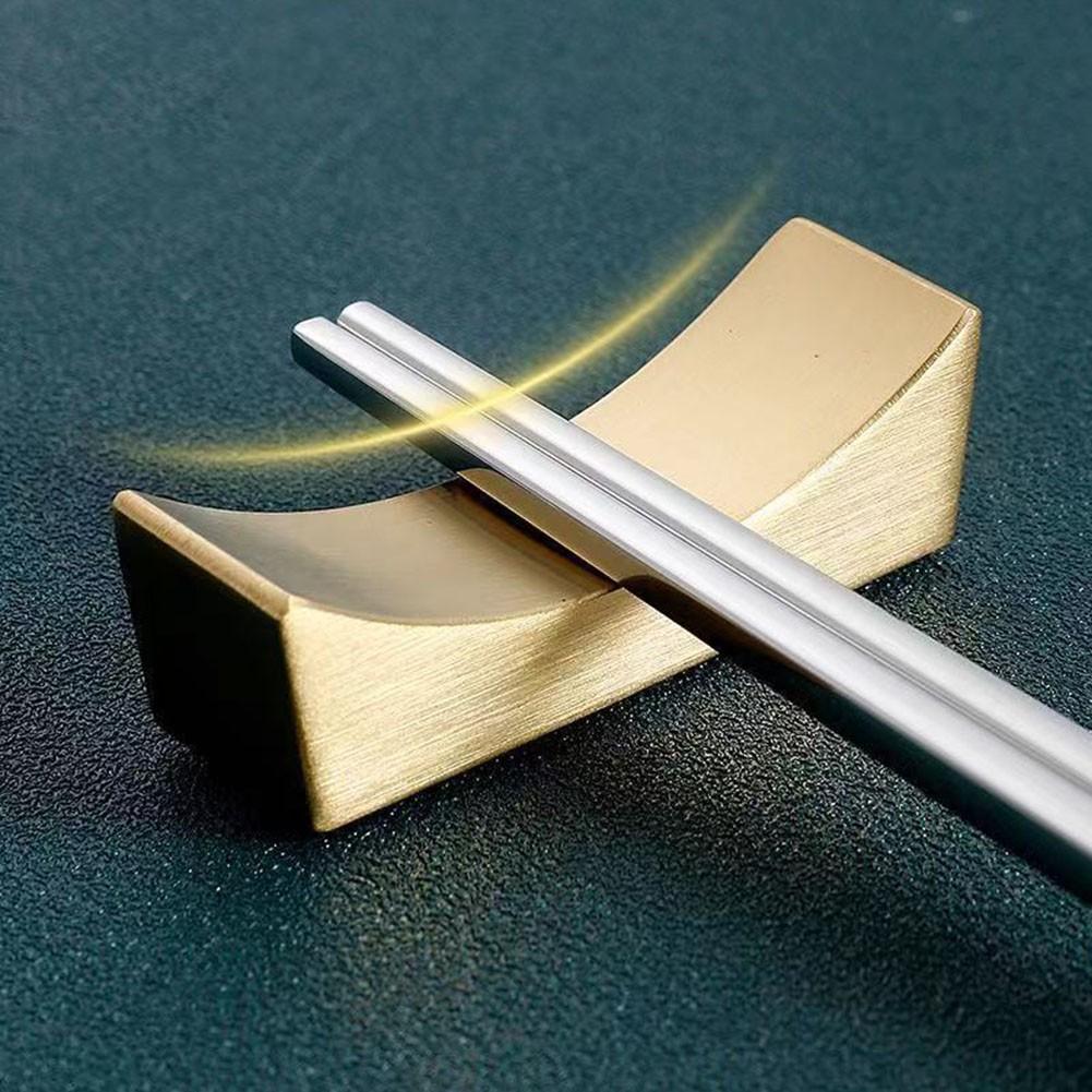 

Chopsticks Holder Holder Rest Stand Metal Tableware Spoon