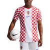 Nike Croatia Aero-Fit Home Player Edition Lightweight Quick-Dry Breathable Short Sleeve Football Shirt Men Tops IO8643-100