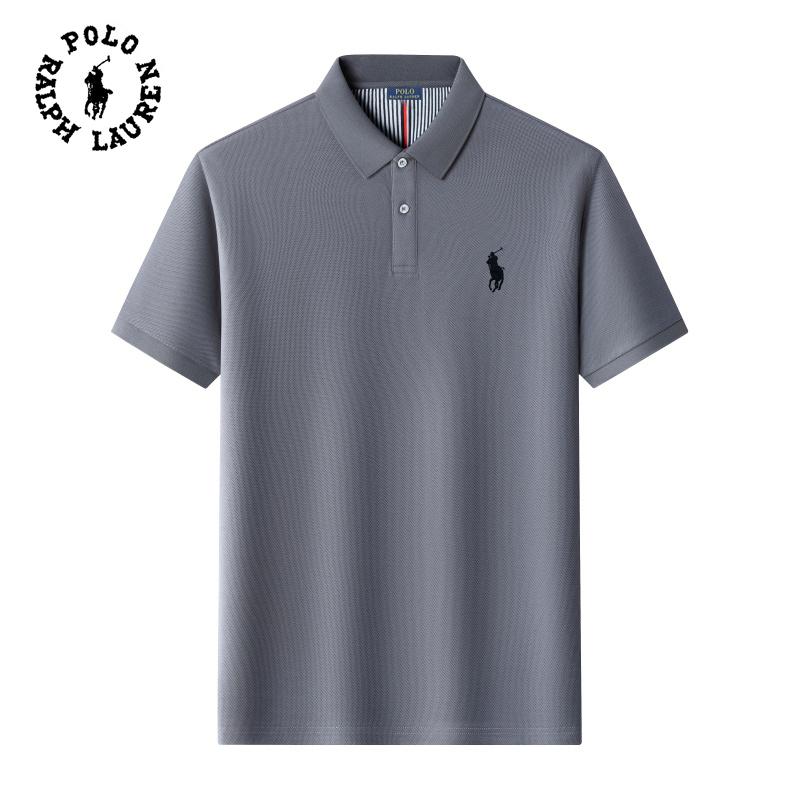 Polo Ralph Lauren 2026 Summer Men's New Pony Embroidery Solid Color Pure Cotton Loose Business Casual Polo Shirt