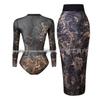 2025 Women's Long Sleeve Sun Protection Russian Swimsuit - European American Surfwear Beach Dress