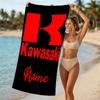 Customizable personalized beach towels Kawasaki themed designs.Suitable for the beach, yoga, sports;ideal as beach accessories